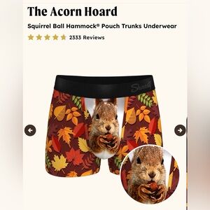 Shinesty Squirrel Print Trunks